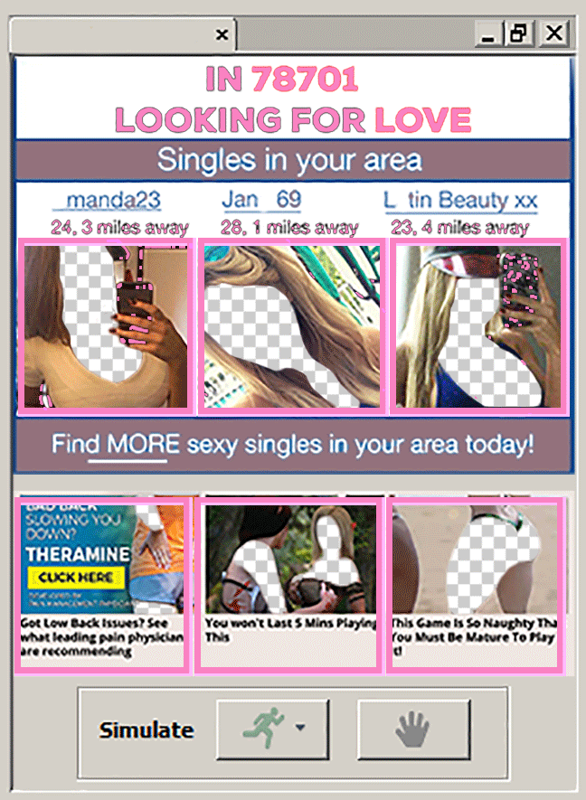 looking for love popup